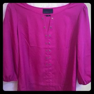 Attention - Pink Quarter Length Blouse M